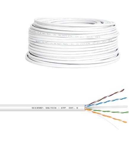 CABLEPELADO - Cavo Di Rete UTP CAT6a 0,50 M (Bianco) Per Connessioni Veloce E Stabile