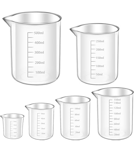 Lot De 2 Verres Doseurs Transparents De 120 Ml, Petits, Avec