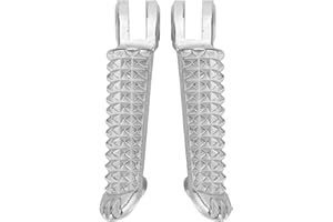 VOBOR Pedal de Motocicleta, Motocicleta Bicicleta Frontal de Aluminio Reposapiés, Piezas de Reposapiés Delanteros para Motocicletas