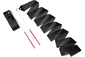 sourcing map Dance Ribbons, Rhythmic Gymnastics Ribbon Streamers Dancer Wand Twirling Dancing Ribbons for Artistic Dancing Gymnastics Training