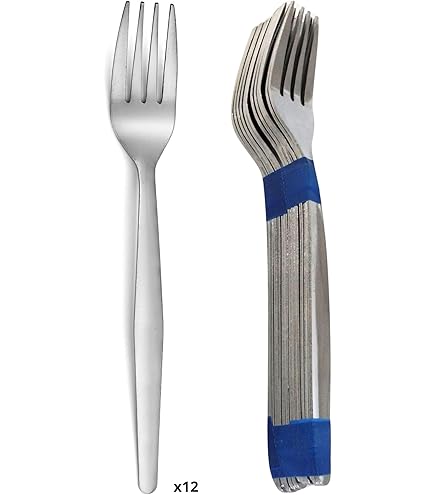 Set 6 Forchette Da Tavolo Amefa - Acciaio Inox 18/0, Design Scandinavo - Foto 3