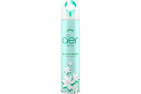 Godrej aer Spray | Room Freshener for Home & Office - Jasmine Delight (200 ml) | Long-Lasting Fragrance