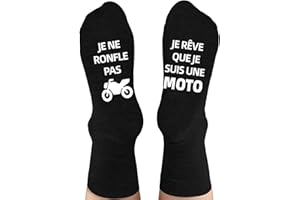 QXRXN Cadeau Noel Homme Original Utile, Chaussettes Homme 43-46 Fantaisie Chaussettes Humour Homme Coton, Chaussettes Rigolotes Homme Idee Cadeau Homme Anniversaire Fete des Peres Papa Papy Ado Garcon