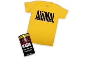Universal Nutrition ANIMAL M-Stak, unterstützt den Muskelaufbau, geeignet für Hardgainer, Mass Gainer für Gewichtszunahme im Kraftsport, Nahrungsergänzungsmittel, 21 Portionen + T-Shirt gratis