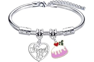 GUOYU 13 años 16 años 18 años 21 años 30 años 40 años 50 años 60 años 70 años Pulsera cumpleaños niña mujer regalo de cumpleaños
