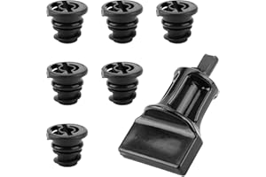 VBGURR Lot de 6 bouchons de vidange d'huile sans fuite avec outils, vis de vidange d'huile pour moteurs à essence VW Audi 1,8 L 2,0 L TSI/TFSI, compatibles avec Golf Passat, remplacement pour OEM 06L103801