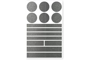 ‎REFLECTO reflecto Stick-On Reflektoren-Aufkleber in edler Metallic-matt Optik – 14-teiliges Set – selbstklebend – für Textilien, Kinderwagen, Ranzen, Helme, Jogging Jacke Rucksack (schwarz)