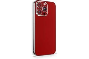 Skins4u Schutzfolie Skin Cover Skins Design Folie Kratzerschutz kompatibel mit iPhone 12 Pro MAX Solid State rot