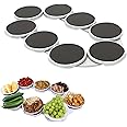 Lazy Susan Turntable for Dining Table, 360 Degree Rotation Turntable Expandable for Rectangular & Oblong Tables - Kitchen & Dining Tables, Kitchen Countertop Turntable for Home