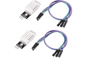 AOICRIE 2Pcs DHT22 AM2302 Digital Temperature Humidity Sensor Module Temperature Humidity Monitor Sensor with Cable Replace SHT11 SHT15