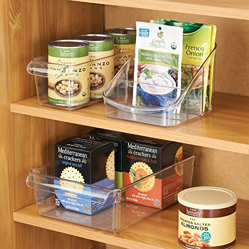 InterDesign Linus Caja para cocina organizador de pl stico con 3 compartimentos organizador de condimentos y envases transparente InterDesign Linus Caja para cocina organizador de pl stico con 3 compartimentos organizador de condimentos y envases transparente