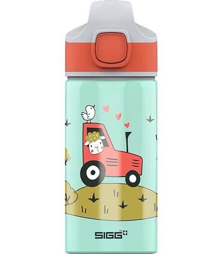 SIGG Alu Trinkflasche Für Kinder 0,3L: Auslaufsicher, BPA-frei, Klimaneutral – Mit Süßem Wal-Design