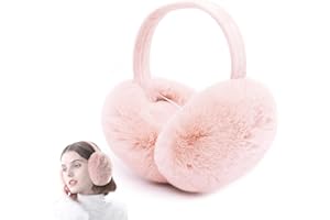 JODSEN 2 Cache-oreilles d'hiver, Cache-oreilles Pliable Résistant au Vent Peluche, Accessoire d'hiver l'extérieur Protecteur d'oreille Unisexe Doux et Chaud pour Femmes, Hommes, Filles