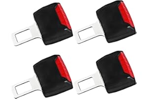 SPELITSOW 4PCS Car Seat Belt Extender Pads Shoulder Belt Cover Buckle Fits Most Cars