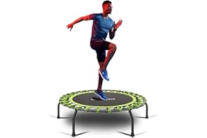 Jandecfit 40" Silent Mini Fitness Trampoline, Rebounder Trampoline Small Gym Trampoline for Indoor Fitness, Bungee Rope Design System, the Best Choice for Aerobic Exercise,Max Limit 330 lbs