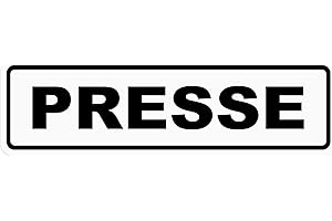 ‎LOHOFOL Magnetic Sign Press | Magnetic Sign | Black/White, Available in Three Sizes (35 x 10 cm)