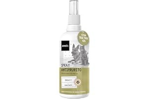 ANIMIGO Spray Antiprurito per Dermatite Cane & Gatto 250ml, Spray Dermatite Cane Prurito, Rimedio Naturale per Prurito Cane e Gatto con Aloe Vera e Tea Tree Oil, Spray Antiprurito per Cani e Gatti Naturale