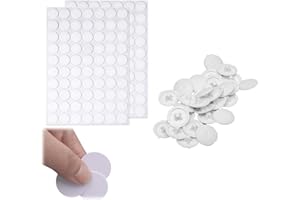 YALIYU White Screw Covers, 50PCS Screw Caps White, Screw Covers White, 54pcs Screw Hole Covers Stickers, Screw Hole Covers, Screw Caps, for Wood Furniture Cabinet Shelve Plate, Screw Heads Screw Protection
