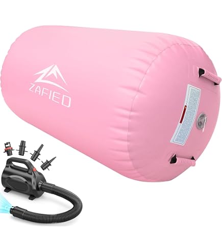 Rouleau Gonflable Air Roller 100x60cm Avec Pompe Électrique - Gymnastique Yoga Fitness