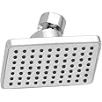 Kamal Shower Sail Overhead Shower Without Arm with Touch-Clean | Square Shape | Wall Mounted | Polished Chrome - Silver (Pack of 1)