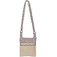 Jute Cottage Eco-Friendly Women's Jute 11 x 9 Inch Kalamkari Dobby Sling Bag, Natural