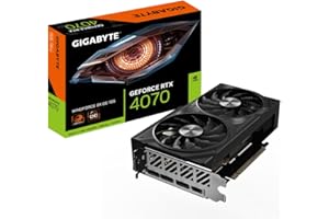 Gigabyte GeForce RTX 4070 WINDFORCE 2X OC 12G Graphics Card - 12GB GDDR6X, 192bit, PCI-E 4.0, 2490MHz Core Clock, 3 x DisplayPort 1.4a, 1 x HDMI 2.1a, NVIDIA DLSS 3, GV-N4070WF2OC-12GD
