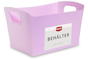 Hastic Aufbewahrungsbox Ohne Deckel 29x19x15 cm - Aufbewahrungskorb Kunststoff - Aufbewahrungsboxen Badezimmer - Boxen Aufbewahrung Küche - Organizer Box Plastik - Körbe & Behälter