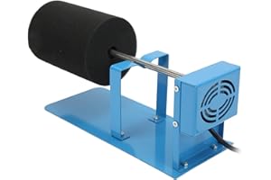 01 02 015 Retourneur de Tasses, Kit de Retourneur de Tasses en éponge en Alliage D'aluminium en Mousse Réglable en Alliage D'aluminium pour Bricolage, Bleu(Prise UE 220V)