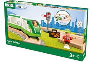 Brio World - Set de Ferrocarril Circular, BRIO Ferrocarriles, Set de Construcción de Madera, Tren Juguete, Juguetes Niños 3 Años o más, Juegos Educativos 3 Años