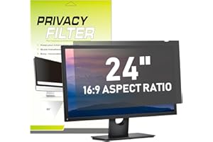 LAMA 24 Inch Computer Privacy Screen Filter, Universal Computer Monitor Privacy Filters (WxH:20.9"*11.73"), Anti-Spy/Anti-Scratch/Anti-Glare Protector for Widescreen Monitors(16:9)