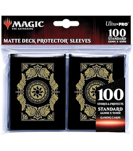 Ultra Pro Magic: The Gathering – Guilds Of Ravnica Izzet – 100 Deck Protector Sleeves, 66x91 Mm, Superficie Opaca, Proteggi Carte TCG