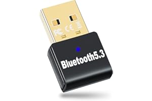 TOWKOM Dongle Bluetooth 5.3 Adaptateur Bluetooth pour PC Clé Bluetooth USB Faible Latence Supporte Windows 11 10 8.1 Compatible avec Manette de Jeu Casque Clavier Souris Enceinte
