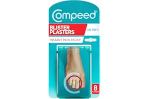 Compeed Blister Plasters for Toes 8 Pack - Hydrocolloid Foot Treatment - Heal Fast
