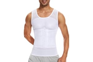 SLIMBELLE Débardeur de Compression Homme Maillot de Corps Gaine Ventre Plat Homme T Shirt Gainant Minceur sous-vêtements Sport Body Shaper