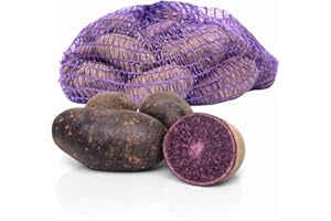 ‎FRUCHTVERSAND24 FRUCHTVERSAND24® Speisekartoffeln Violetta, 2,5kg, festkochend, blaue glatte Schale mit tiefblauem Fleisch, Handelsklasse EXTRA, Lüneburger Heide, unbehandelt und ungewaschen