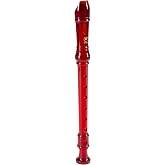 YAMAHA YRS 20BR Soprano Recorder in Si Transparent Red
