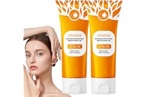 OIXYAZ Orange Exfoliating Gel, Orange Gel Exfoliante Facial señora con Enzimas de Naranja, Exfoliante Facial Mujer,Facial Hidratante Y Purificante Limpieza Profunda E Hidratación para Rostro Y Cuerpo(2pc)