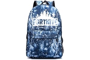 Yueunishi Luminous School Backpack, Ideal Boys Girls Versatile Backpack Men Women Shoulder Bag, Plenty of Storage Bag fit School, Travel, Outdoors (Lightning Blue)