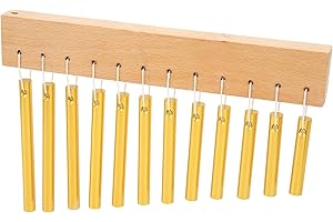 SUNGOOYUE Single Row Bar Chimes, 12 Key Wind mit Chimes für Musik Im Klassenzimmer, Meditation, Yoga, Percussion Bells & Chimes