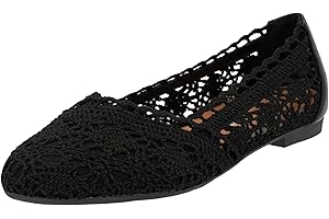 Elara Donna Ballerine Comode Slip-On Pizzo Chunkyrayan