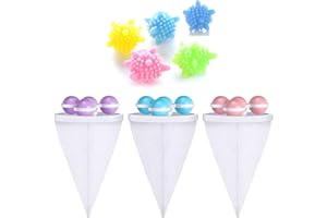 PANYI 3 StüCke Filterbeutel FüR Waschmaschine, Waschmaschine Haarentferner Filterbeutel, Filterbeutel Waschmaschine Haarentferner, Haarfilter Netz Beutel, Kommt Mit 5 Anti-Tangle-BäLlen