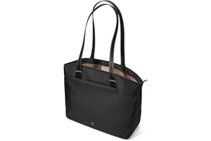 tomtoc Torba na ramię dla kobiet wodoodporna torba na ramię na laptopa damska lekka torba na zakupy o dużej pojemności codzienna praca biurowa podróż podróż szkoła torba na komputer pasuje do MacBooka