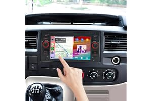 4+ Android 14 Dubbel Din Radio för Ford Transit MK7 2006-2011, 7 Inch IPS Touchscreen med Wireless Carplay Android Auto me
