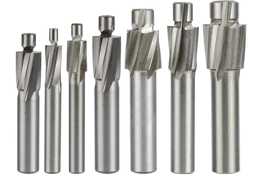 1PC 4 Flute HSS Counterbore End Mill M3-M16 Pilot Slotting Tool Milling Cutter Countersink End Mills CNC Machine Milling Tool-1PC M4