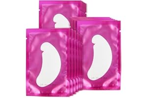 Lunamoon Cerotti per Estensioni Ciglia Eyelash Pads Occhio Patch Extension Ciglia Pads Occhi da Ciglia Finte Eye Gel Patches for Eyelash Extension 50 Paio (Purple)