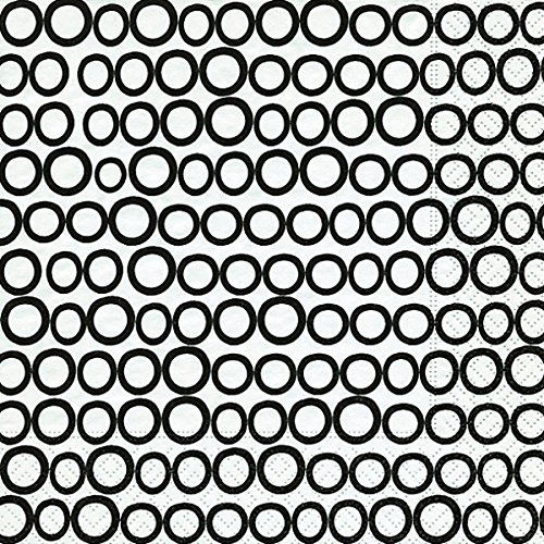 Preisvergleich Produktbild Motivserviette 33x33cm Kreise