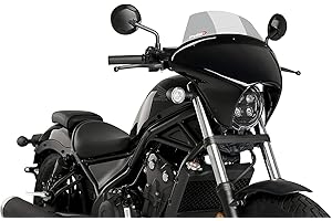 CUSTOMACCESS Batwing SML Écran Haute Transparent Puig ref.21064W pour Honda CMX 500 Rebel 20'-22'