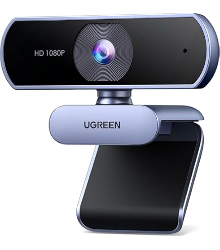 aicoco Webcam, 2K Web cam with Intelligent Sensor, AI Auto