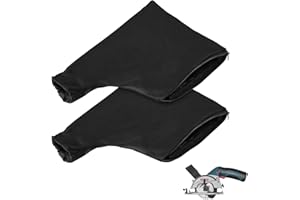 FONGYEUEWY 2Pcs Miter Saw Dust Bags for 255 Aluminum Sawing Machine Dust Collector Bags with Zipper for Tank Belt Sander, Edge Planer, Diagonal Saw, Saw Miter Saw Accessories (Wired Stand Not Included)