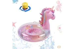 SHENGOU Baby Schwimmring z Sonnenschutz, Kinder Float Schwimmring, Aufblasbarer Schwimmreifen,Aufblasbarera Byschwimmen,Schwimmhilfe Spielzeug, Baby Schwimmtrainer